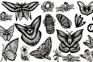 Moth tattoo idea