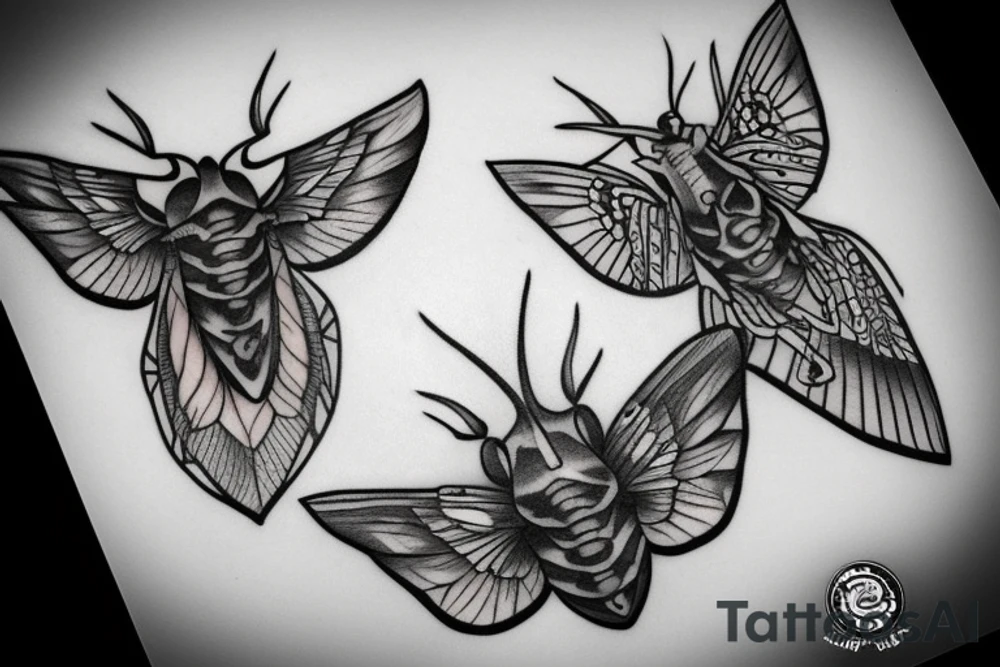 Moth tattoo idea
