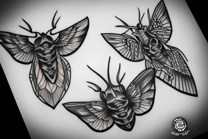 Moth tattoo idea