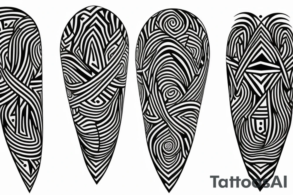 abstract geometric tattoo tattoo idea