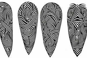 abstract geometric tattoo tattoo idea