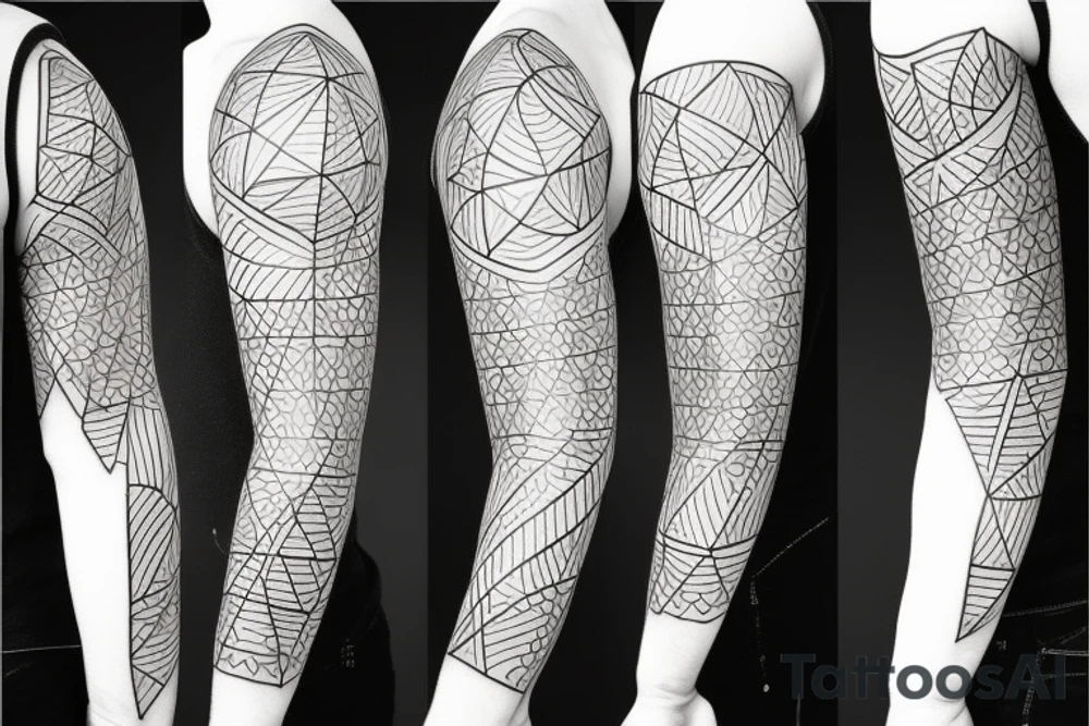 abstract geometric tattoo tattoo idea