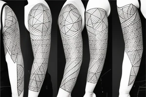 abstract geometric tattoo tattoo idea