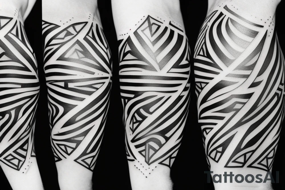 abstract geometric tattoo tattoo idea
