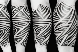 abstract geometric tattoo tattoo idea