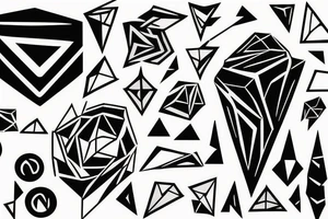 abstract geometric tattoo tattoo idea