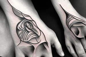 a lung and a hand that clenches it into a fist tattoo idea