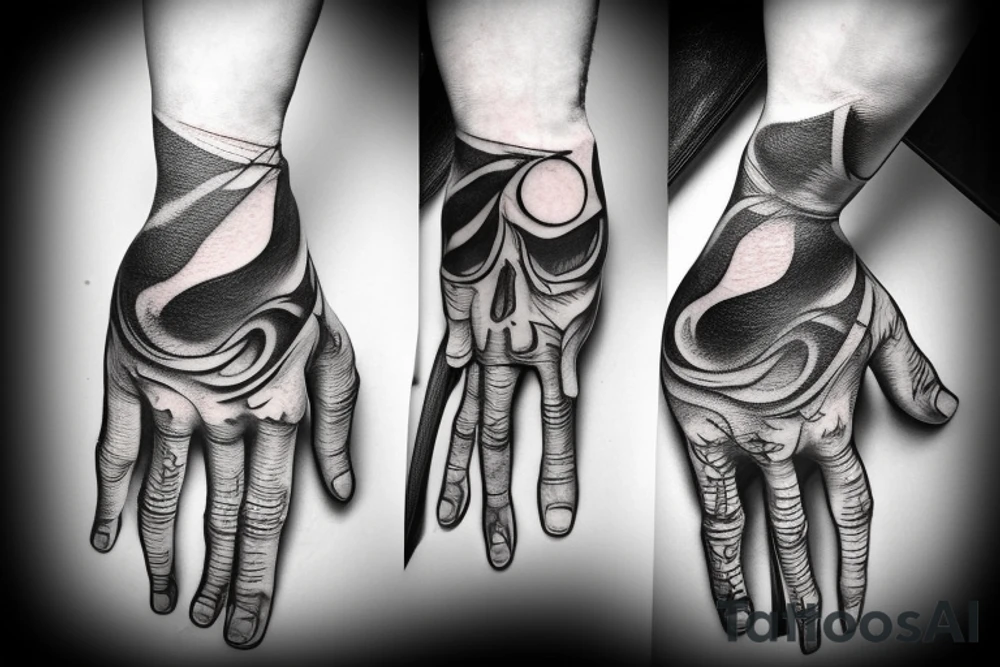 a lung and a hand that clenches it into a fist tattoo idea