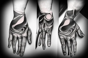 a lung and a hand that clenches it into a fist tattoo idea