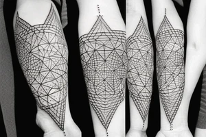 abstract geometric tattoo tattoo idea