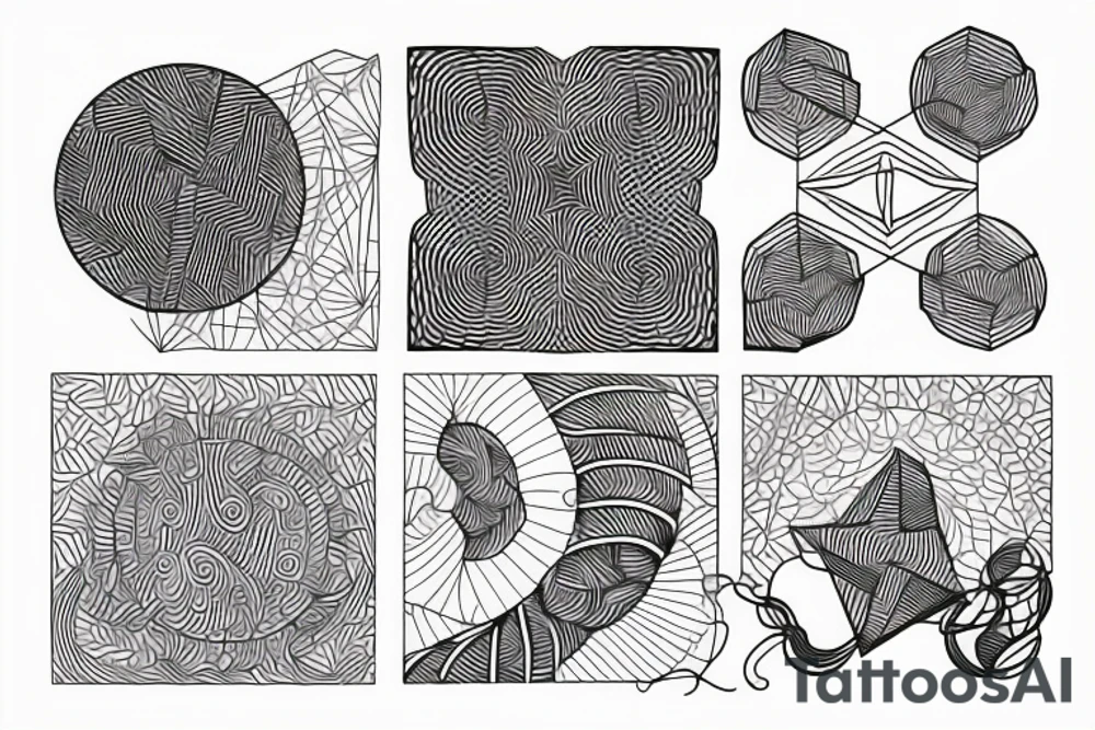 abstract geometric tattoo tattoo idea