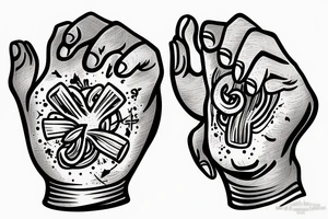 a lung in a fist tattoo idea