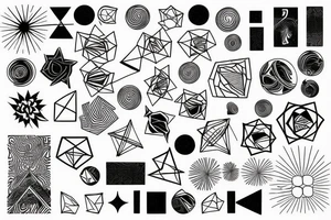 abstract geometric tattoo tattoo idea