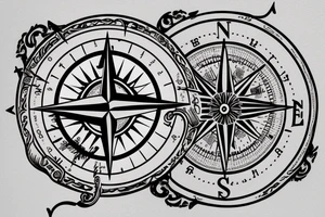 A compass with a quote from a favorite philosopher or travel writer. tattoo idea