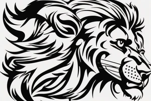 Football with lion tattoo idea