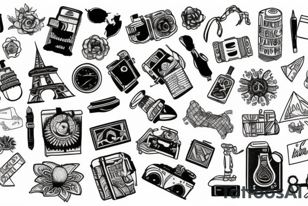 Small Tattoo for someone who likes to travel tattoo idea