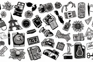 Small Tattoo for someone who likes to travel tattoo idea