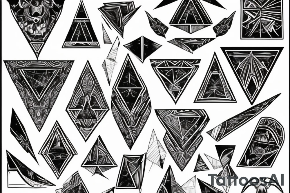 penrole triangle tattoo idea