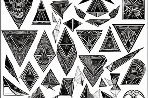 penrole triangle tattoo idea