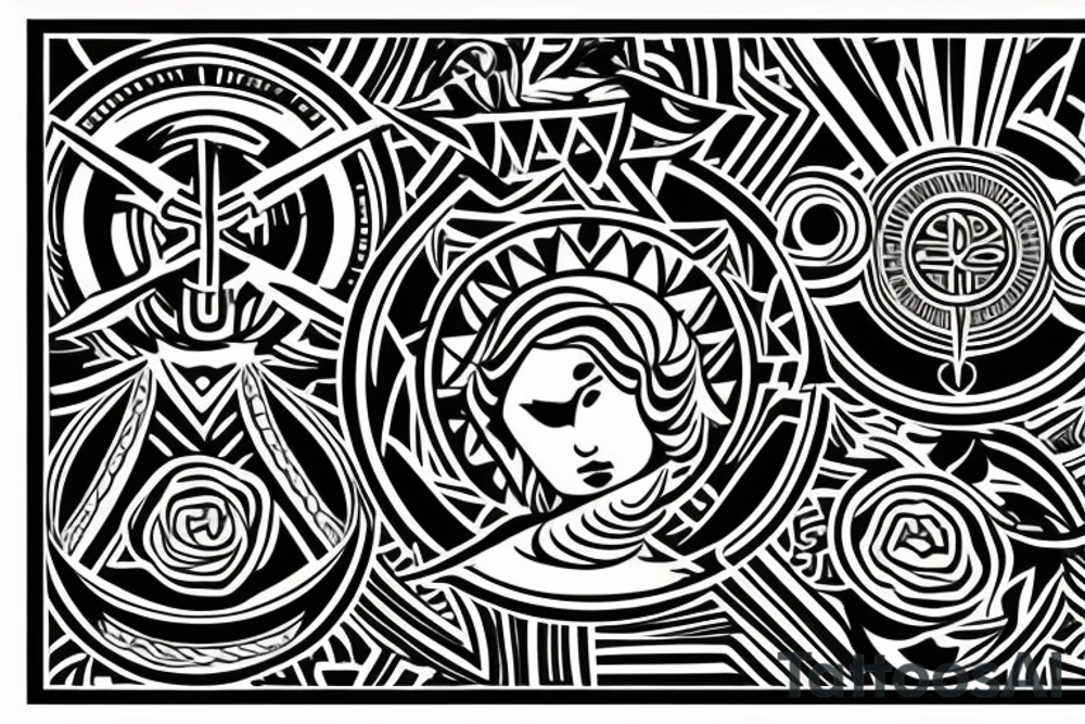 starożytna grecja , mitologia tattoo idea