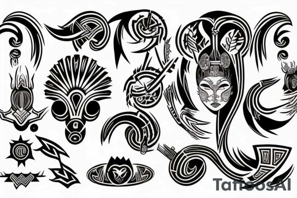 starożytna grecja , mitologia tattoo idea