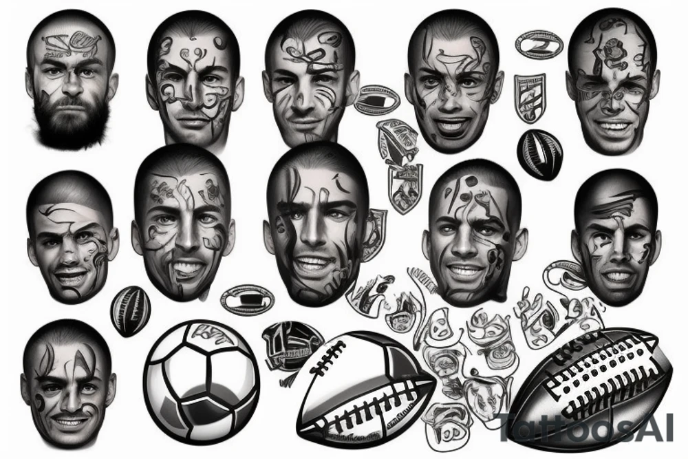 Football tattoo idea