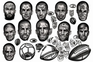 Football tattoo idea