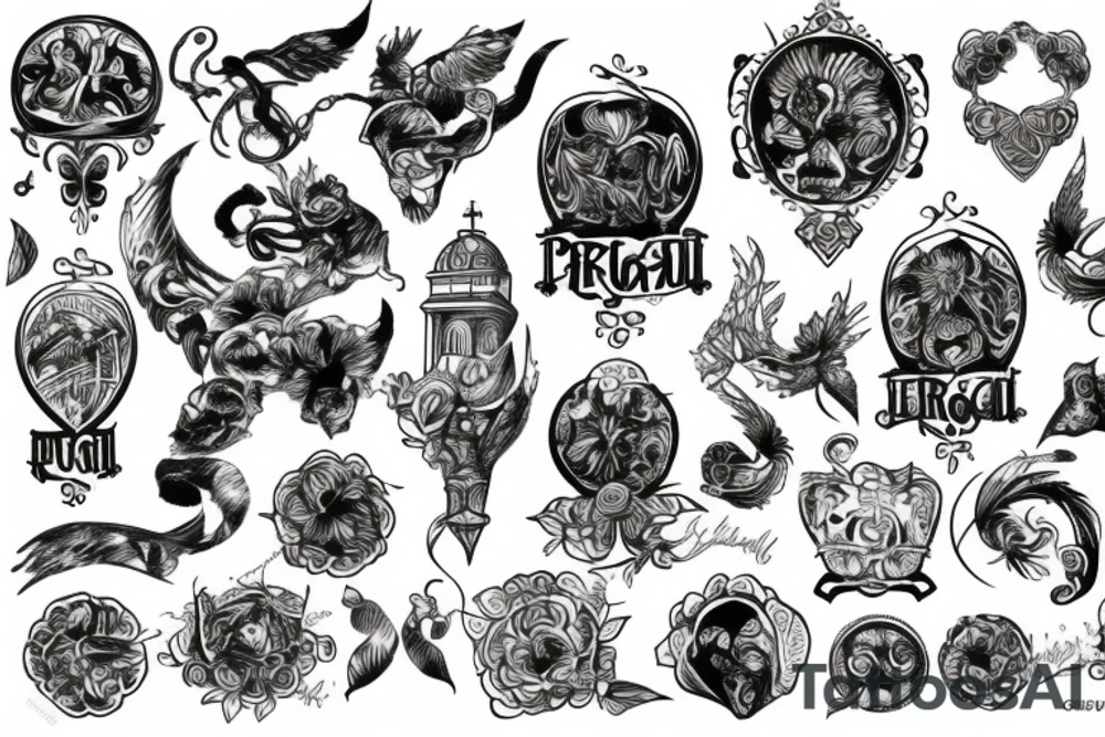 Perugia city tattoo idea