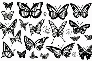 Butterfly minimalist tattoo idea