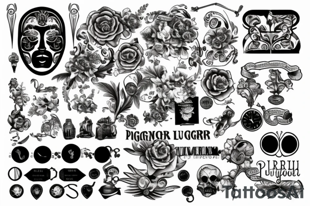 Perugia city tattoo idea