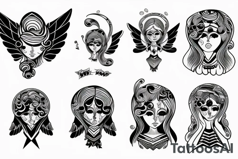 Angel tattoo idea