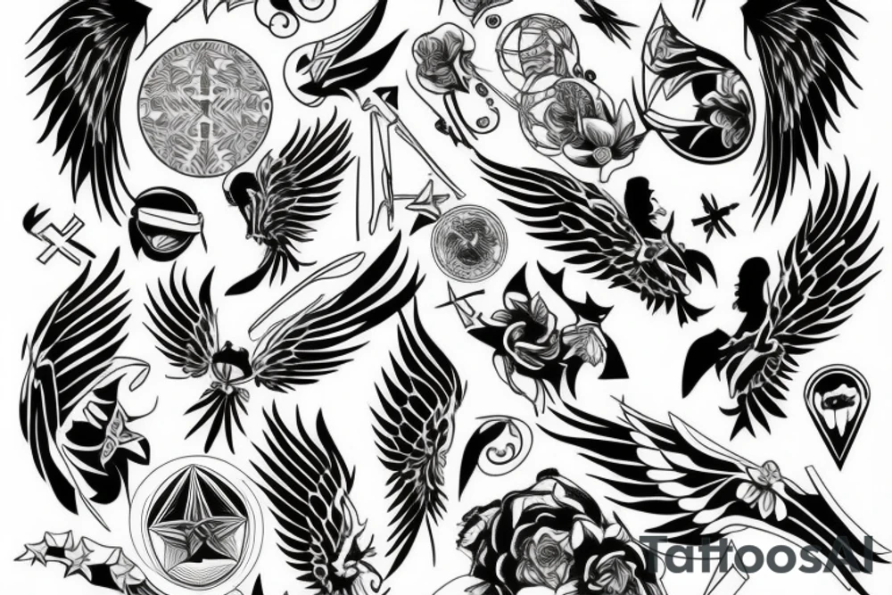 Angel tattoo idea