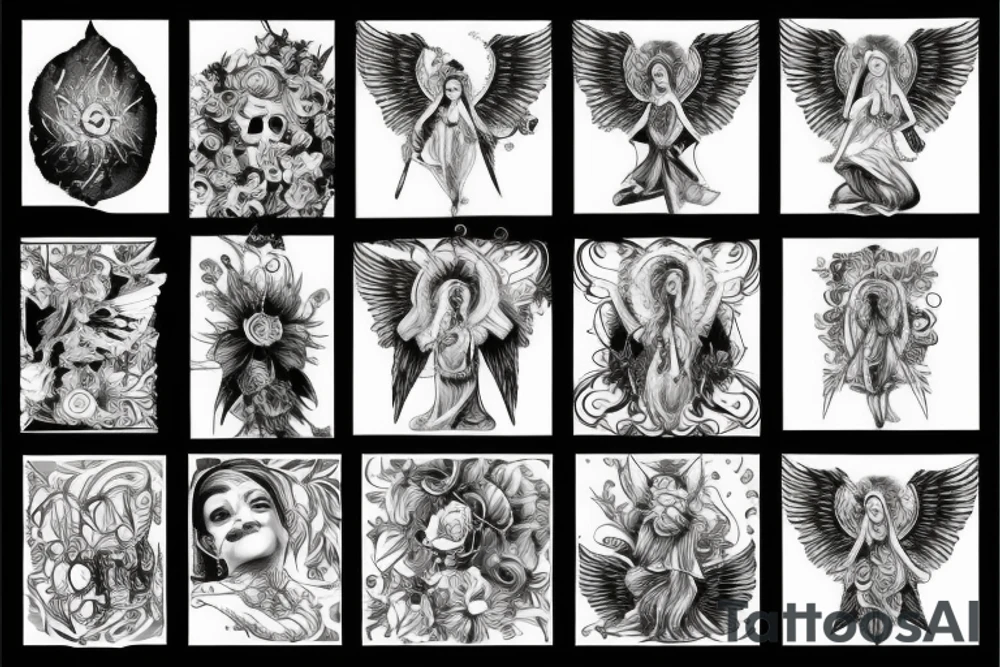 Angel tattoo idea