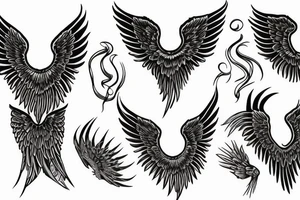 Angel wing tattoo idea