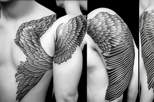 Angel wing tattoo idea