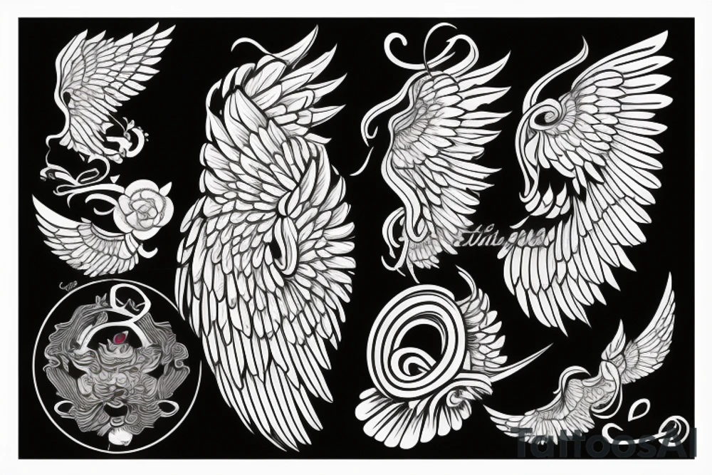 Angel wing tattoo idea