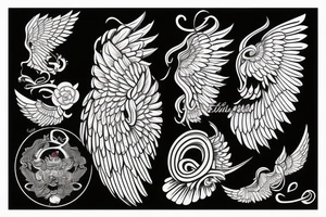 Angel wing tattoo idea