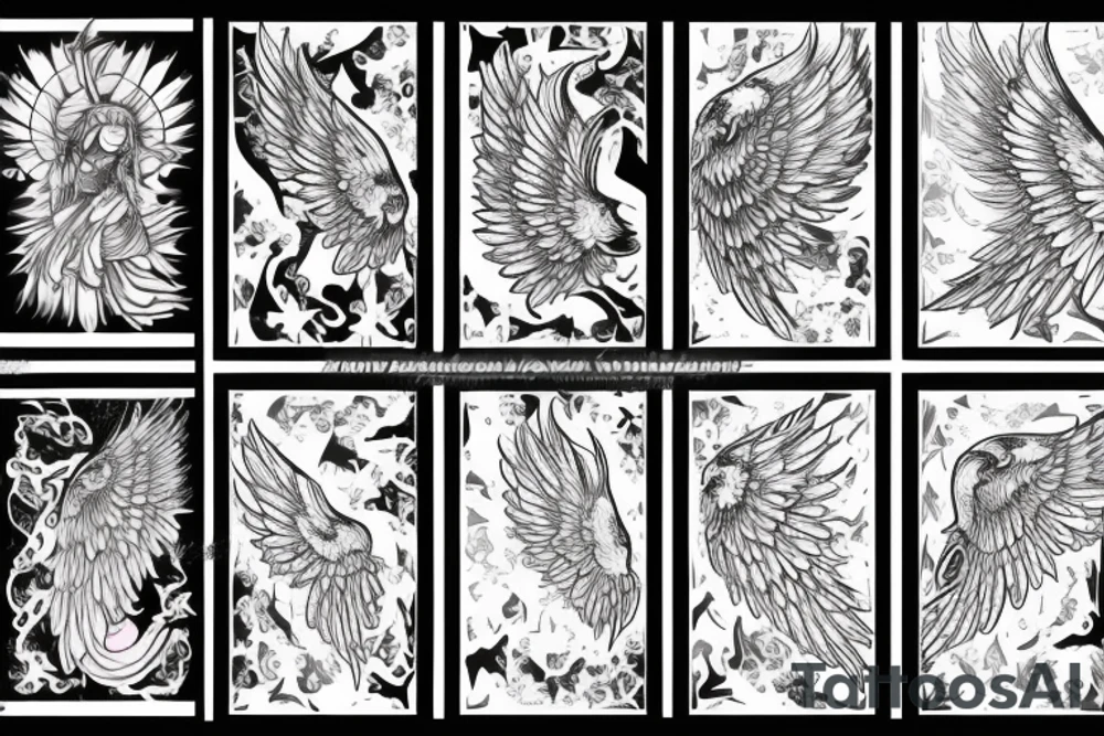 Angel wing tattoo idea