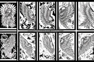 Angel wing tattoo idea