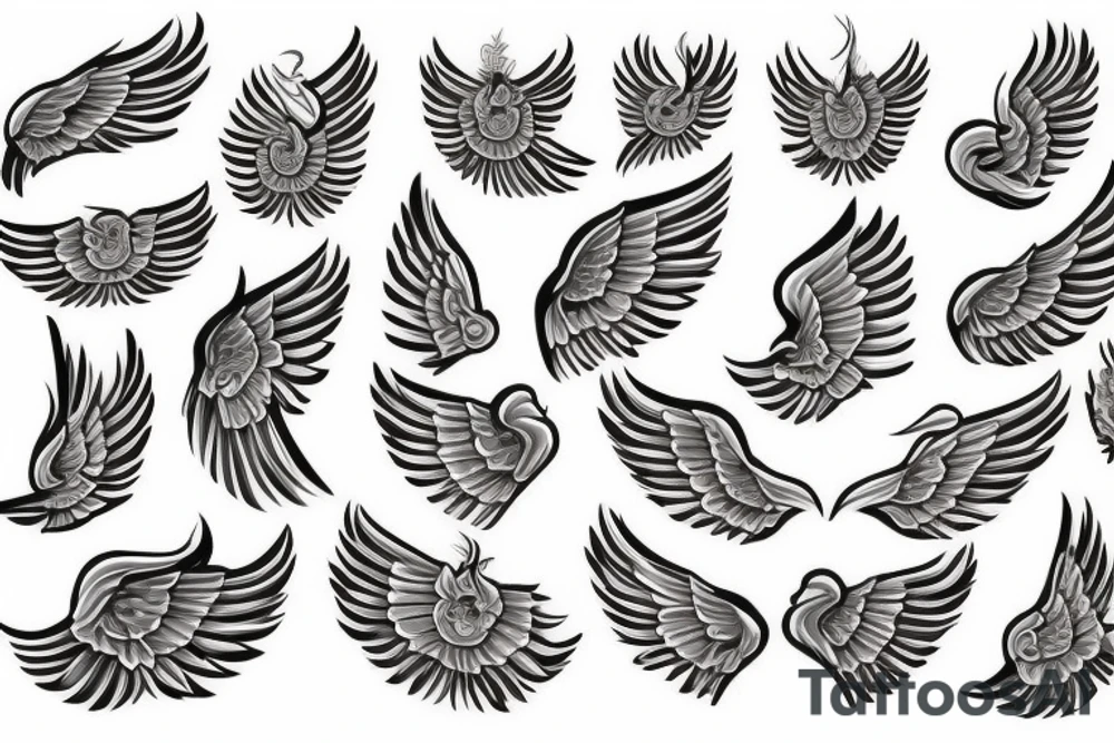 Angel wing tattoo idea