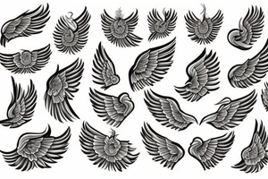 Angel wing tattoo idea