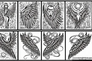 Angel wing tattoo idea