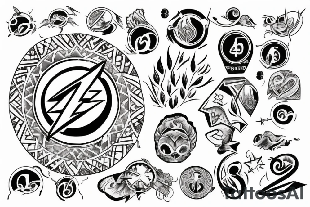 This text circle: 467754446777754567 tattoo idea