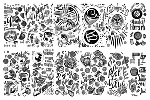 This text circle: 467754446777754567 tattoo idea