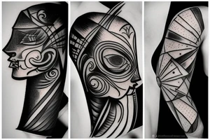 Light and dark side tattoo idea