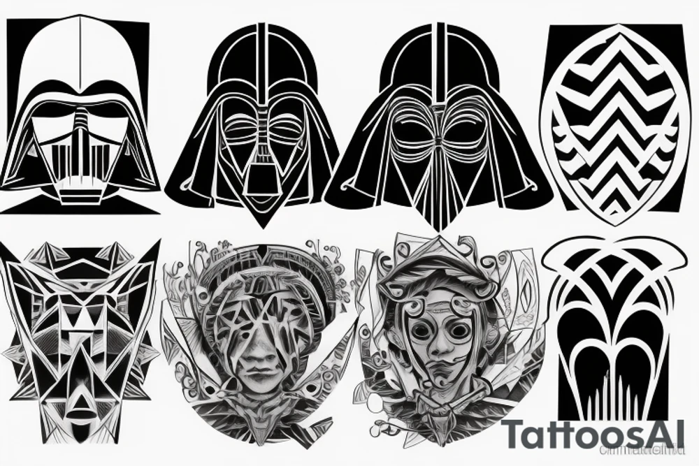 Light and dark side tattoo idea