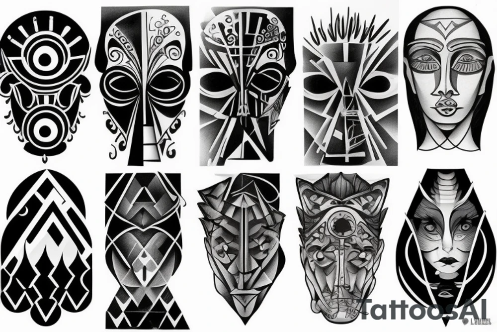 Light and dark side tattoo idea