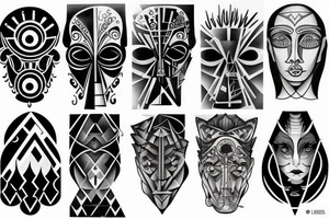 Light and dark side tattoo idea