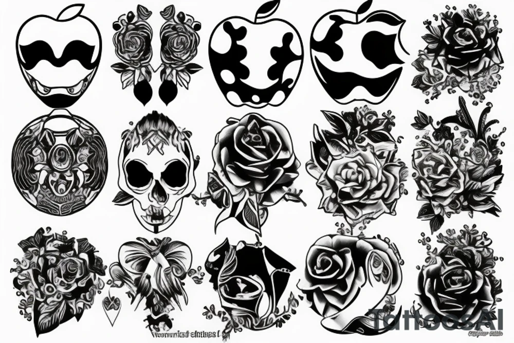 Apple notebook tattoo idea