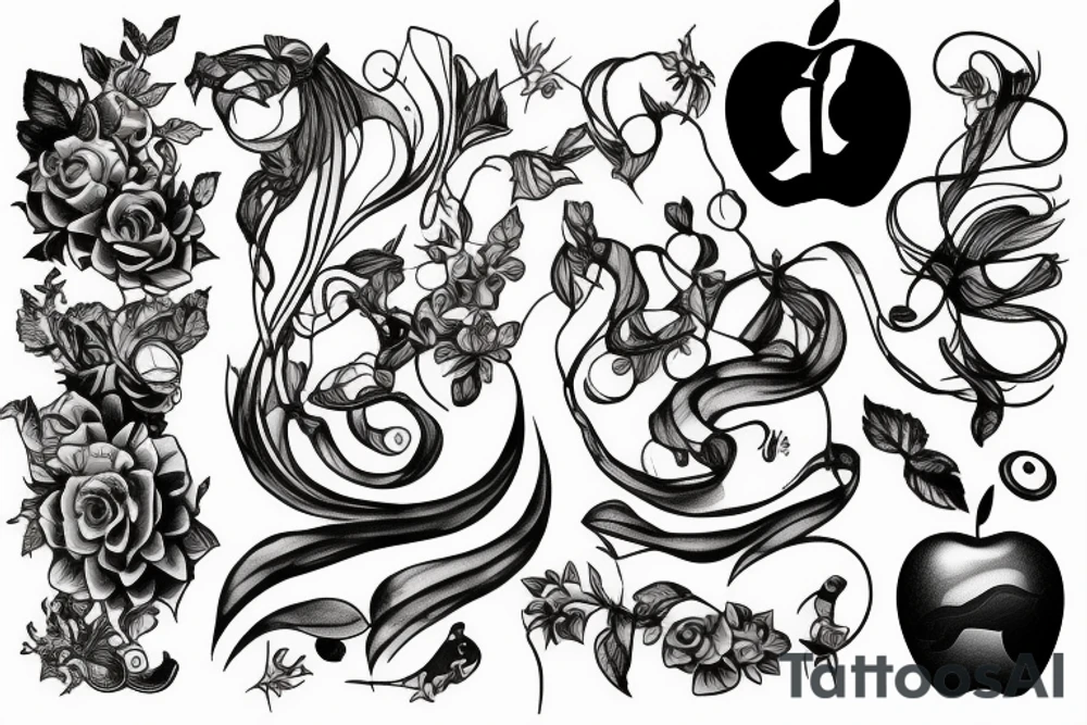 Apple notebook tattoo idea